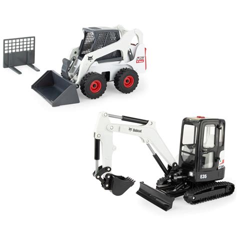 big farm truck with skid steer|Tomy 1/16 Big Farm Kids' Bobcat S450 Skid Steer Set with.